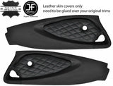 BLACK DIAMOND STITCH 2X FULL DOOR CARD LEATHER COVERS FOR LOTUS ELISE EXIGE S2