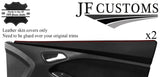 RED STITCH 2X FRONT DOOR CAPPINGS COVERS FOR FORD FOCUS MK3 11-14 5DR JF1