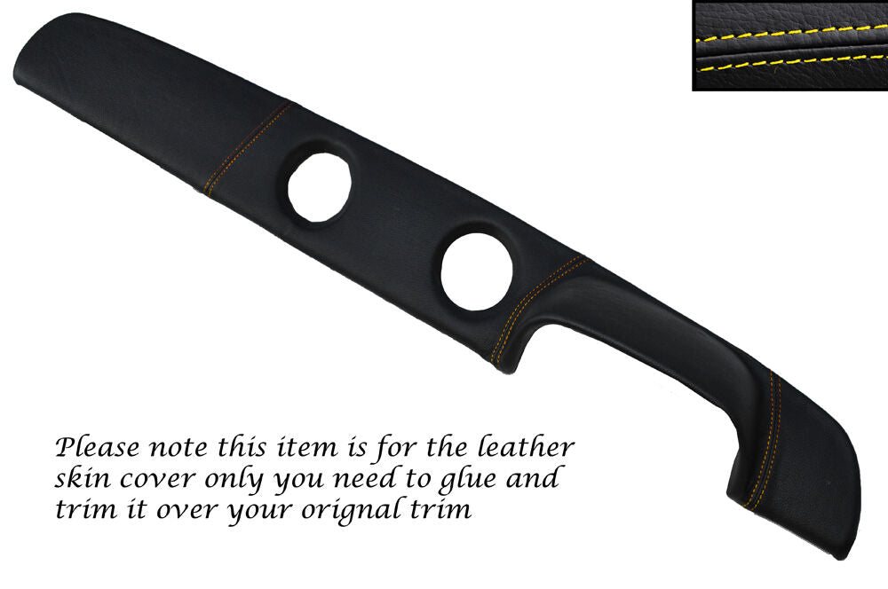 YELLOW STITCH TOP DASH DASHBOARD SKIN COVER FITS FORD ESCORT MK1 RS2000 RS1600