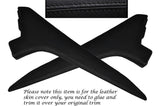 BLACK STITCH 2X CENTER CONSOLE SIDE TRIM FITS PORSCHE 991 CARRERA BOXSTER 981