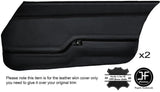BLACK STITCH 2X FRONT DOOR CARD LEATHER COVERS FITS MAZDA RX7 FB SERIES 2 81-83