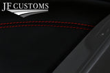RED STITCH NAPPA FRONT REAR DOOR TRIMS+ARMRESTS FITS AUDI A5 8F 09-16 CUSTOM NEW