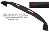 RED STITCH TOP DASH DASHBOARD LEATHER SKIN COVER FITS LOTUS ELAN +2 1967-1975
