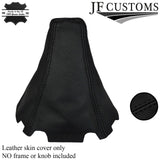 BLACK STITCH FITS MAZDA 5 2005-2010 GENUINE LEATHER GEAR STICK GAITER GAITOR