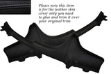 BLACK STITCH 2X ROOF SIDE PILLARS LEATHER COVERS FITS SMART FORTWO 451 07-14