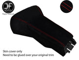 RED  STITCH CENTRE CONSOLE COVER + ARMREST SUEDE COVERS FITS CORVETTE C5 97-04