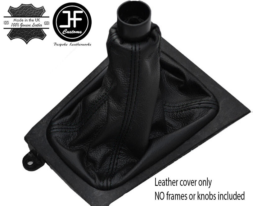 BLACK STITCH REAL LEATHER GEAR GAITER FITS VAUXHALL OPEL ZAFIRA A 1999-2005