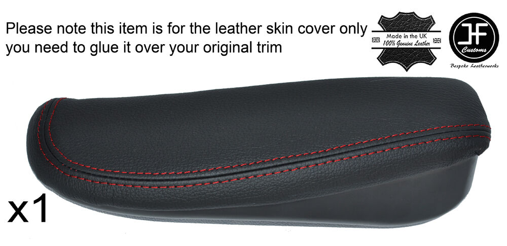 RED STICH 1X SEAT ARMREST COVERS FOR CITROEN NEMO PEUGEOT BIPPER FIAT FIORINO