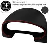 RED  STITCH SPEEDO GAUGE HOOD CARBON VINYL COVER FOR MAZDA MX5 MK2 98-05 JF1