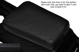 BLACK STITCHING LEATHER ARMREST LID SKIN COVER FITS RELIANT SCIMITAR MADE IN UK