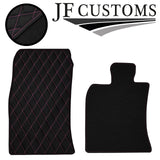 PINK DIAMOND STITCH VINYL 4XTAILORED FLOOR CARPETS FOR BMW MINI S R56 07-14 JF1