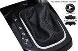 BLACK STITCHING AUTO AUTOMATIC SKIN SHIFT BOOT FITS KIA FORTE 2011-2013