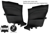 BLACK STITCH 2X REAR FULL DOOR CARD TRIM LEATHER COVERS FOR ALFA ROMEO GTV 916