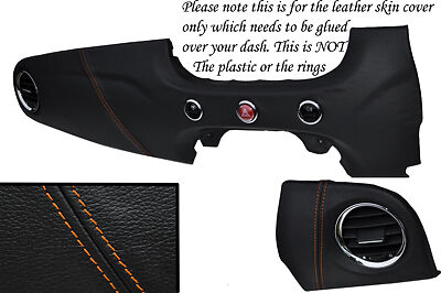 ORANGE STITCH FITS FIAT 500 & FIAT 500 ABARTH 2007+ TWO PIECE DASH KIT COVERS