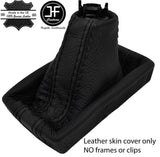 BLACK & BLACK REAL LEATHER AUTOMATIC GEAR GAITER FOR LEXUS RC 200 300 350 14-18