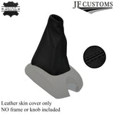 FITS RENAULT TWINGO 2006+ GEAR GAITER LEATHER black stitch CUSTOM NEW MADE IN UK