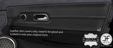 BLACK REAL LEATHER  2X DOOR CARD TRIM COVERS FOR CHRYSLER CROSSFIRE 2003-2008