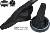BLACK BLACK STRIPE TOP GRAIN LEATHER GAITER SET FOR BMW MINI R50 R52 R53 01-06