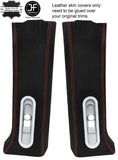 RED STITCH 2X UPPER B PILLAR SUEDE COVER FOR MERCEDES VITO VIANO W639 04-12