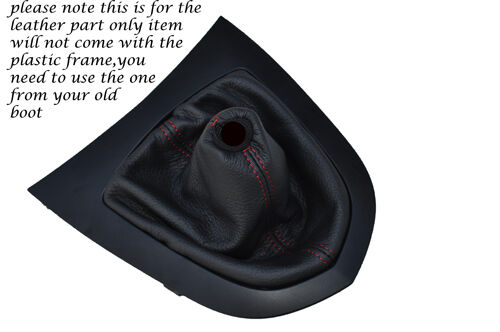 RED STITCHING FITS PEUGEOT RCZ 2010+ LEATHER GEAR GAITER ONLY CUSTOM NEW