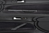 black stitch FITS VW PASSAT 97-05 2X FRONT DOOR HANDLE LEATHER COVERS CUSTOM NEW