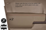 RED STITCH 2X FRONT DOOR ARMREST MAGNOLIA COVERS FITS RANGE ROVER VOGUE L322