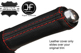 RED STITCH LEATHER HANDBRAKE HANDLE COVER FOR RENAULT LAGUNA MK3 2007-2014