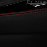 RED STITCH LEATHER CENTRE CONSOLE + ARMREST COVERS FOR JAGUAR XK8 XKR 96-06