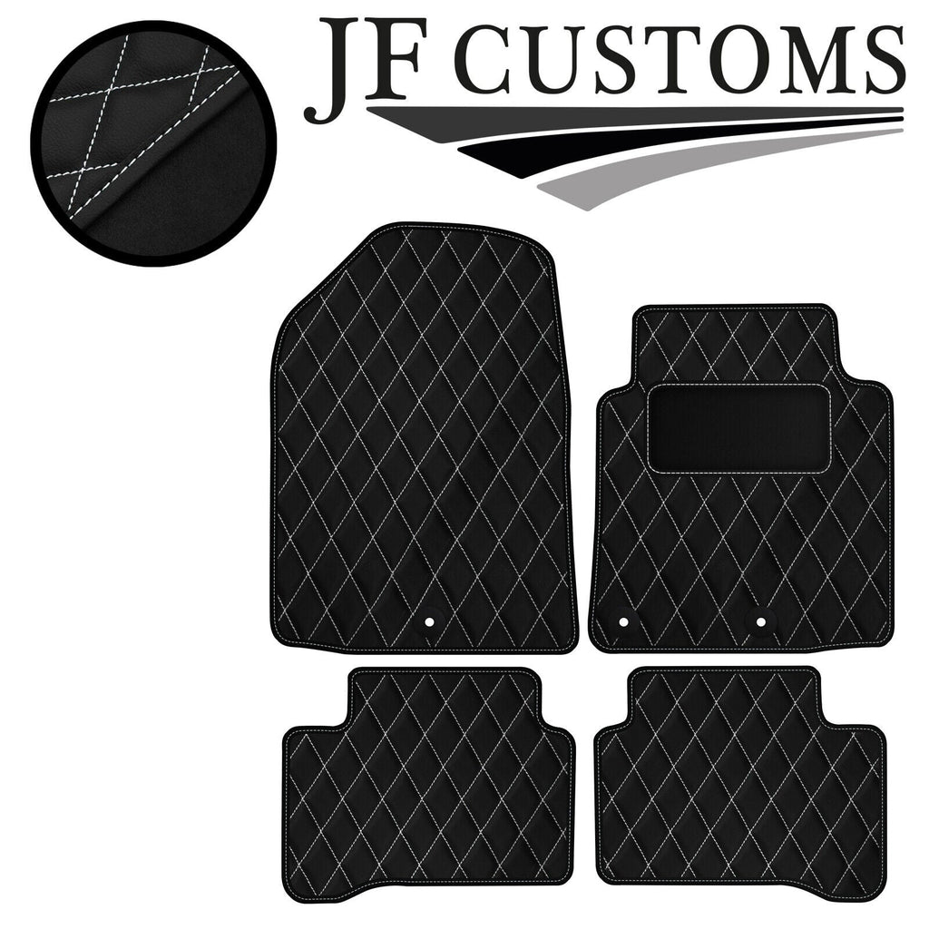 WHITE DIAMOND VINYL 4X TAILORED FLOOR CARPET FOR HYUNDAI IONIQ HYBRID 16-21 JF1