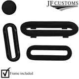 2X SEAT BELT GUIDE SURROUND ROSE TRIM COVERS+FRAME FOR PORSCHE 924 924S 944 968