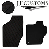 D BROWN DIAMOND STITCH VINYL 4X TAILORED FLOOR CARPETS FOR CITROEN DS4 10-18 JF1