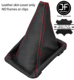 RED  STITCH TOP GRAIN LEATHER GEAR GAITER FOR VW GOLF MK1 RABBIT JETTA CABRIO
