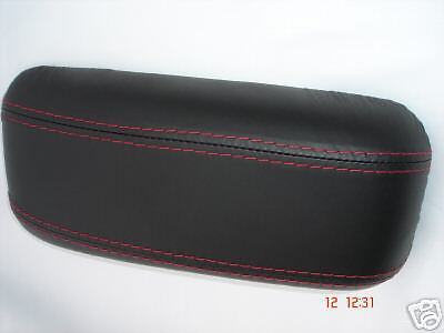 FITS ROVER MG ZR ARMREST LEATHER COVER 01-05 RED STITCHING CUSTOM NEW MADE IN UK