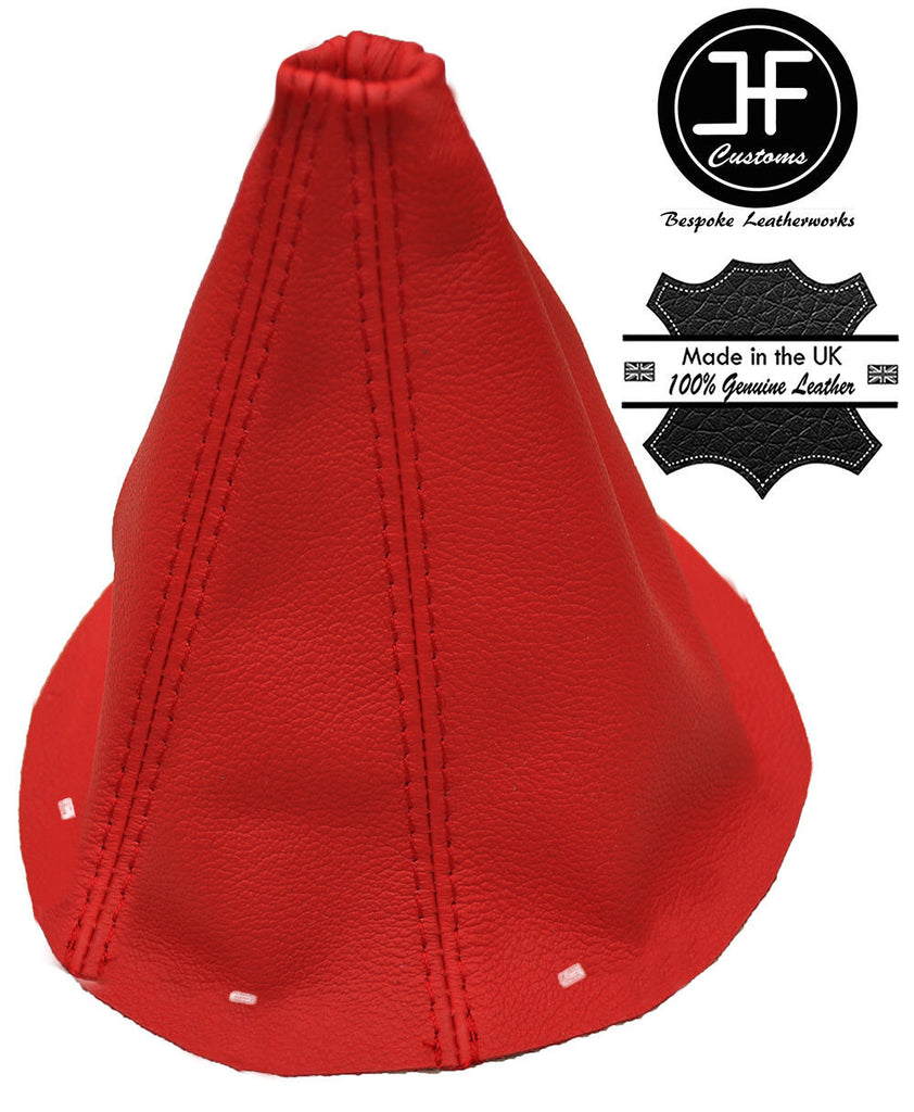 RED LEATHER MANUAL GEAR GAITER FITS TOYOTA AVENSIS 03-08 CUSTOM NEW MADE IN UK