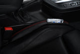 RED STITCH LEATHER 2X CAR KEY HOLDER PROTECTOR  FITS JAGUAR S TYPE 99-07