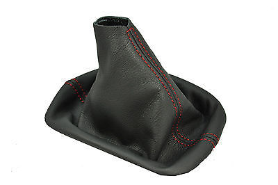 RED STITCHING FITS VW GOLF MK5 2003-2009 GTI GEAR GAITOR REAL LEATHER CUSTOM NEW