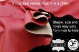 DARK RED LEATHER 20 SQ FT HALF HIDE QUALITY TOP GRAIN GENUINE LEATHER CUSTOM NEW