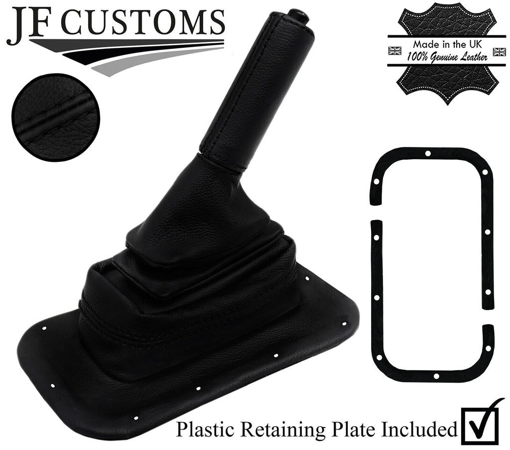 BLACK STITCH HANDBRAKE+HANDLE COVERS+PLASTIC FRAME FOR RANGE ROVER CLASSIC LT77