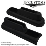 BLACK  STITCH CARBON HANDBRAKE SURROUND TRIM COVER FOR FORD FIESTA MK6 02-08