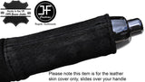 BLACK STITCH HANDBRAKE HANDLE SUEDE COVER FITS BMW MINI COOPER F55 F56 14-16