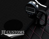 PINK DIAMOND STITCH VINYL 4XTAILORED FLOOR CARPETS FOR BMW MINI S R56 07-14 JF1