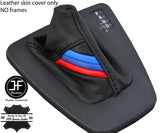 BLACK STITCH TRI STRIPE TOP GRAIN LTHR AUTOMATIC GEAR GAITER FOR BMW E90 E91 E92