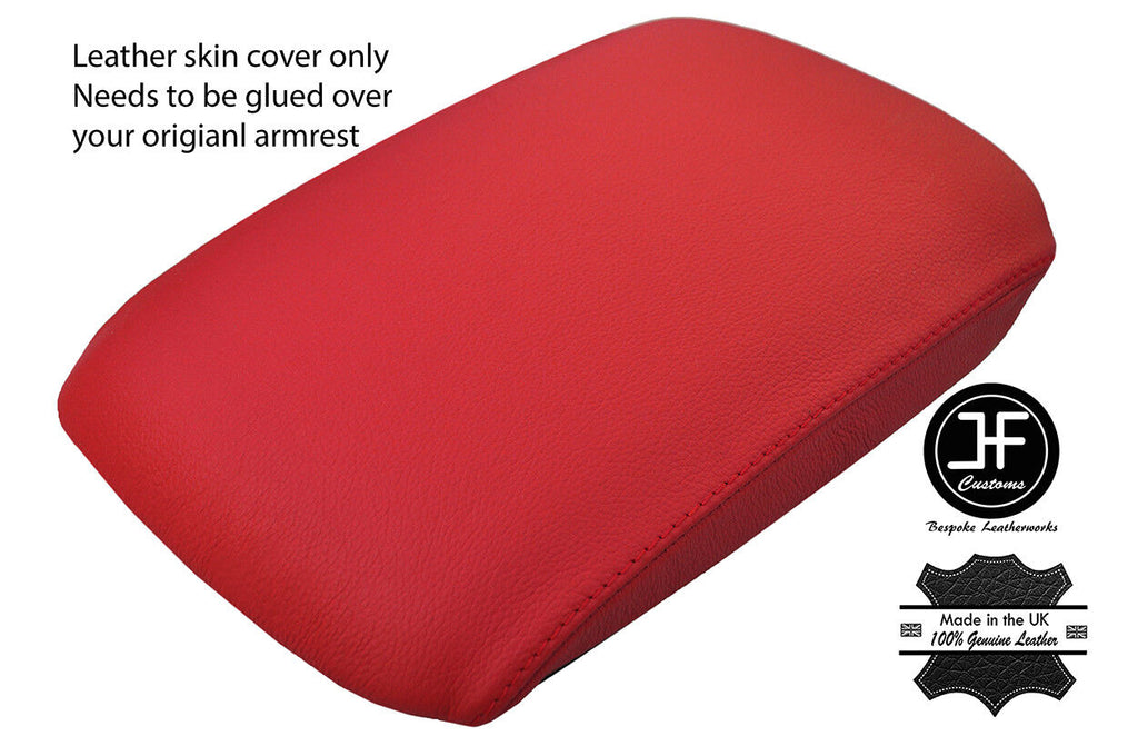 RED GENUINE REAL LEATHER ARMREST LID COVER FITS LEXUS RX350 RX450h 2010-2015