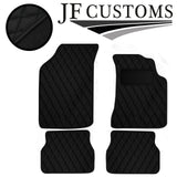 BLACK DIAMOND STITCH VINYL 4XTAILORED FLOOR CARPET FOR GOLF MK2 74-83 JF 1