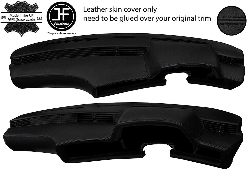 BLACK LEATHER DASH DASHBOARD LEATHER COVER FITS BMW 6 SERIES  E24 HIGHLINE L6