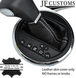 FITS VW T5 TRANSPORTER AUTOMATIC GEAR GAITER white stitch CUSTOM NEW MADE IN UK