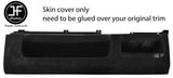 BLACK STITCH PASSENGER UNDER DASH TRAY SUEDE COVER FOR VW GOLF MK1 SERIES 2