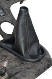 FITS KIA SEDONA 1998-2006 grey stitch LEATHER GEAR GAITER CUSTOM NEW MADE IN UK