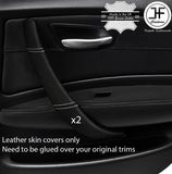 1 SERIES FITS BMW E87 2X DOOR HANDLE TRIM COVERS white stitch CUSTOM NEW