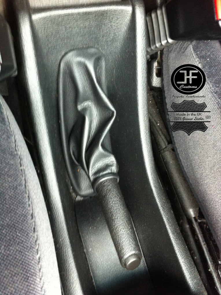 FITS  OPEL VAUXHALL ZAFIRA A 1999-2005  BLACK REAL LEATHER HANDBRAKE GAITER